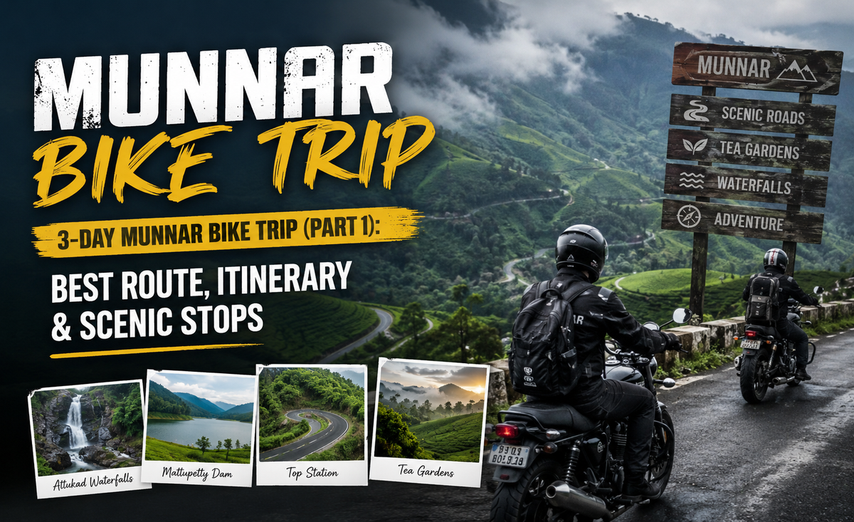 3-Day Munnar Bike Trip (Part 1)  Best Route, Itinerary & Scenic Stops