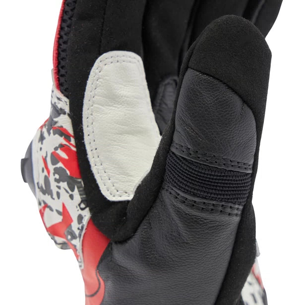 Dainese Mig 3 leather gloves adjustable cuff strap closure