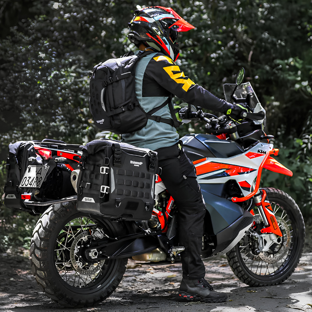 Rhinowalk Mechanic Series pannier setup for ADV touring