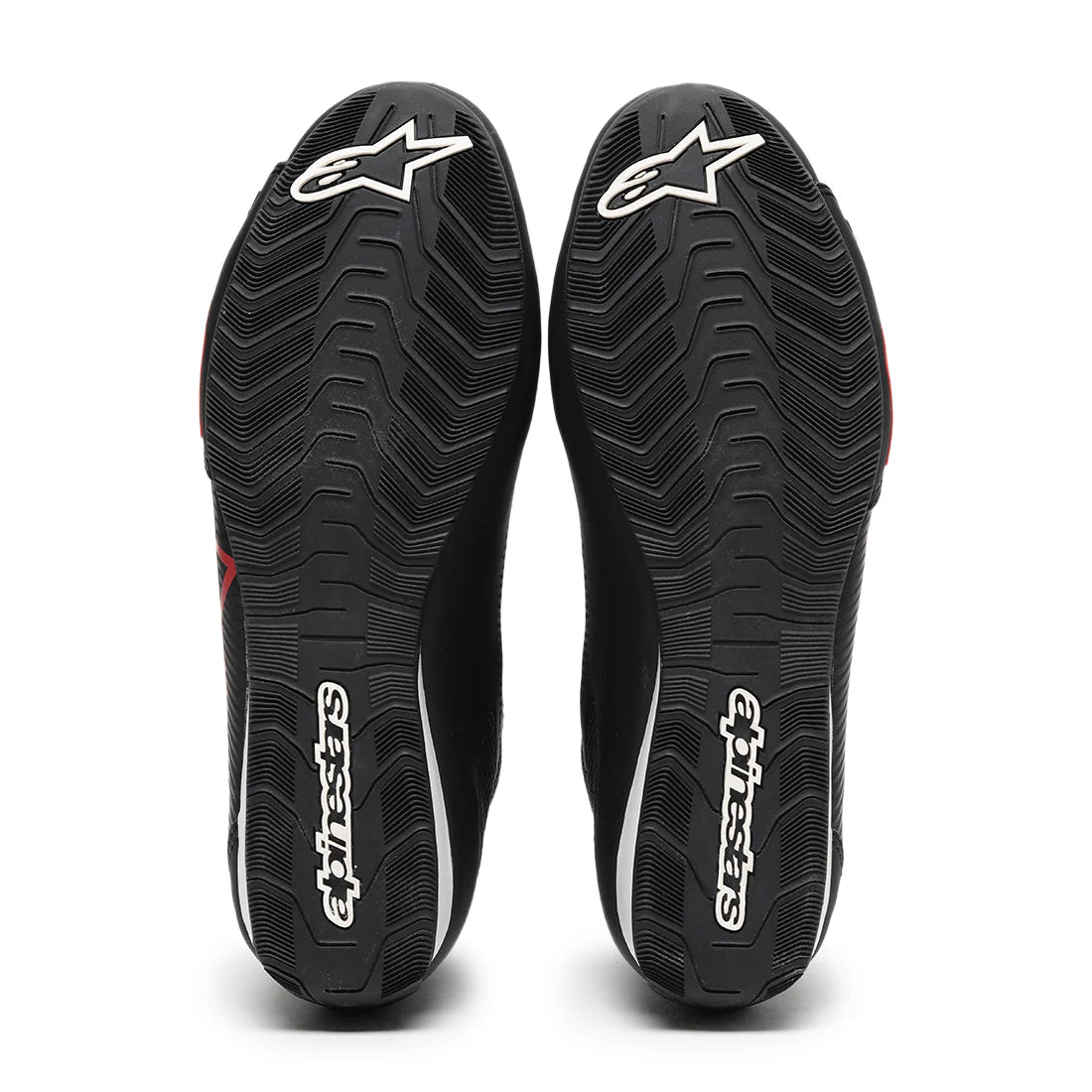 TVS Racing x Alpinestars Black Riding Shoes Rear View