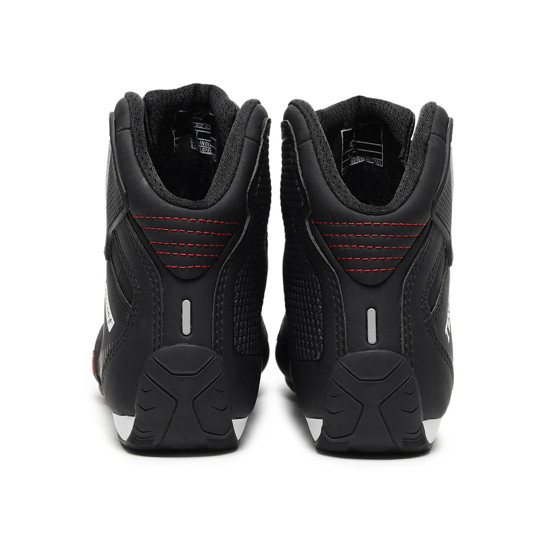 TVS Racing x Alpinestars Black Riding Shoes Ankle Protection