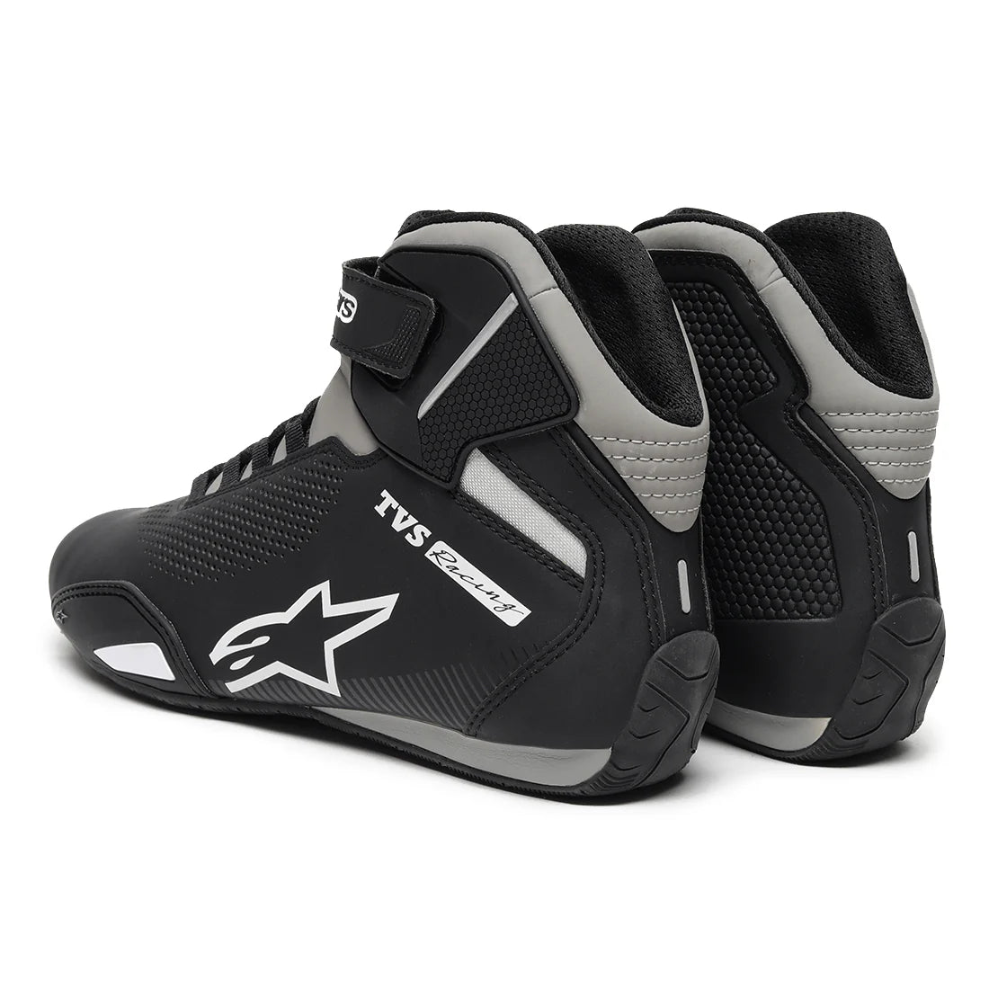 TVS Racing x Alpinestars Black Riding Shoes Ventilation Detail