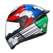 AGV K1 S Helmet Bang Matt Italy Blue Side View