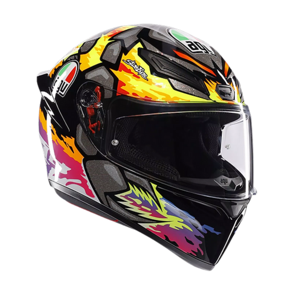 AGV K1 S Bezzecchi 2023 Helmet front view with aerodynamic shell | 6KIOM