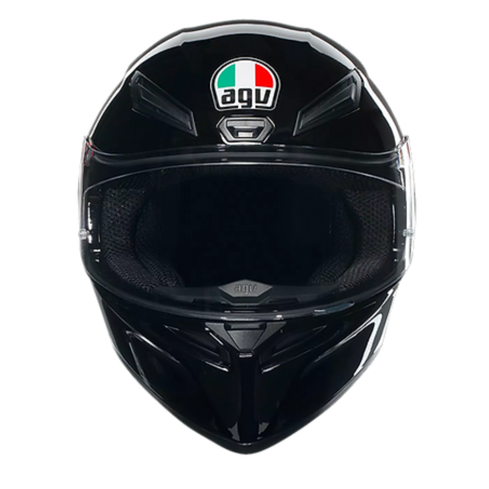 AGV K1 S Black Helmet rear detail with integrated Aero Spoiler | 6KIOM