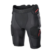 Alpinestars Bionic Pro Protection Shorts Black Red motorcycle armored riding shorts with impact protection