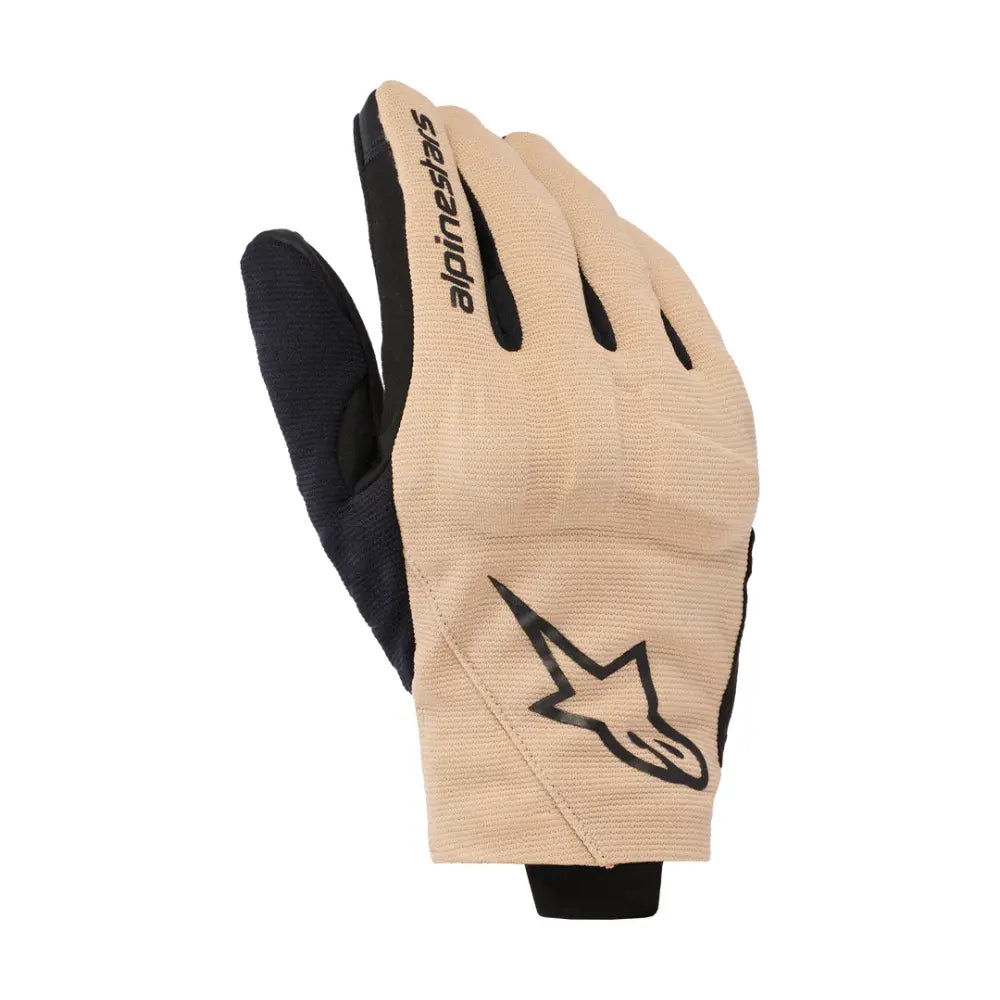Alpinestars Reef V2 Sand Black Bright Red motorcycle gloves with ventilated summer comfort