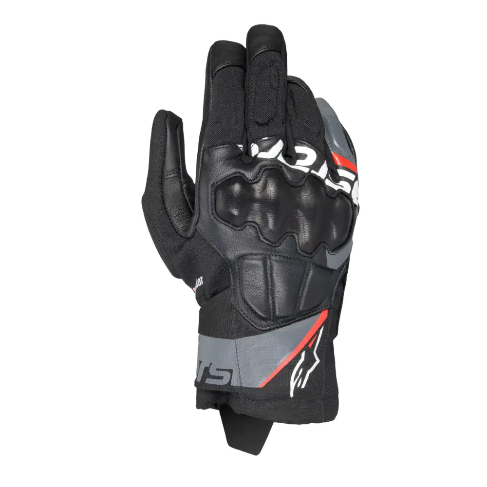 Alpinestars Corozal V3 Drystar gloves black deep gray red fluo waterproof adventure riding gloves