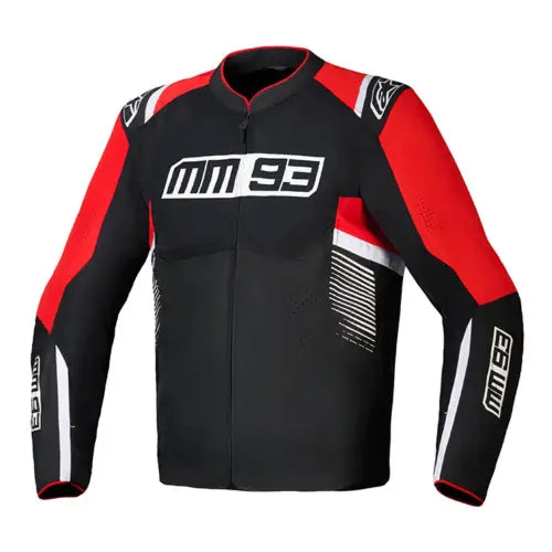 Alpinestars MM93 T-SPS Air V2 riding jacket Black Red White front view