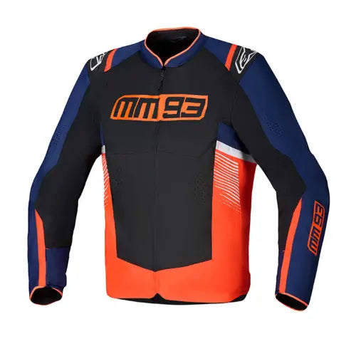 Alpinestars MM93 T-SPS Air V2 riding jacket Blue Navy Black front view