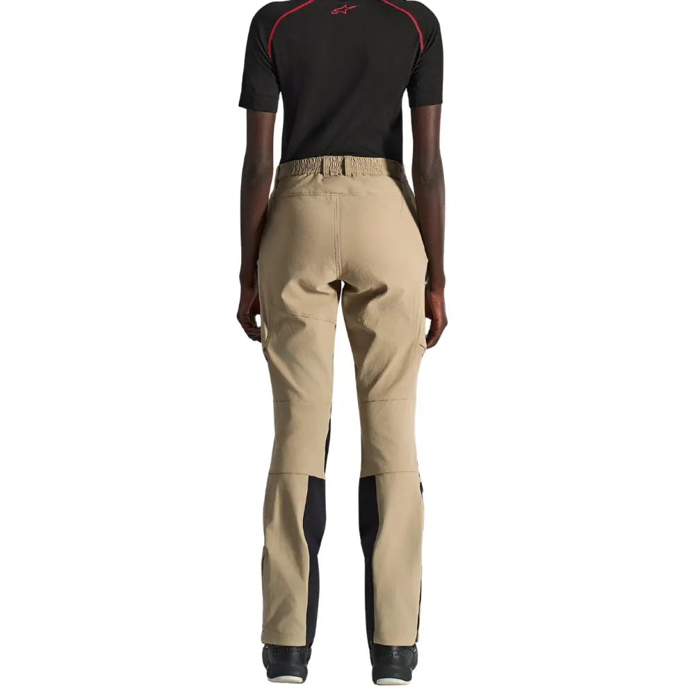 Alpinestars Stella Explore AST women's aluminium black adventure pants side view at 6KIOM (6K)