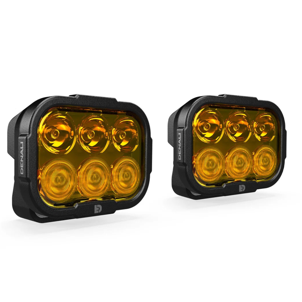 DENALI DL6 Driving Lights 10,200 Lumens with DataDim – Amber Pair