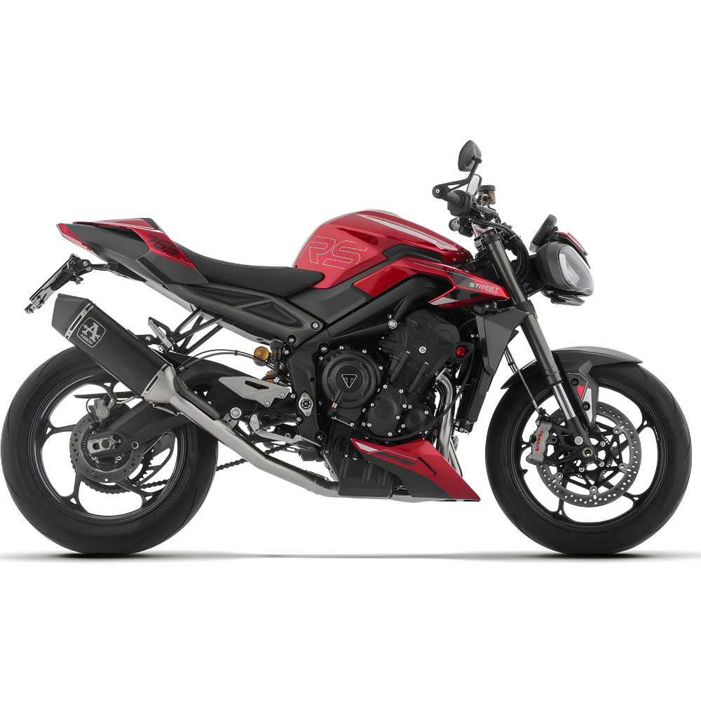 Triumph Street Triple 765 RS (2023–2024) Arrow Veloce Dark Exhaust Dark Aluminium Full System Exhaust