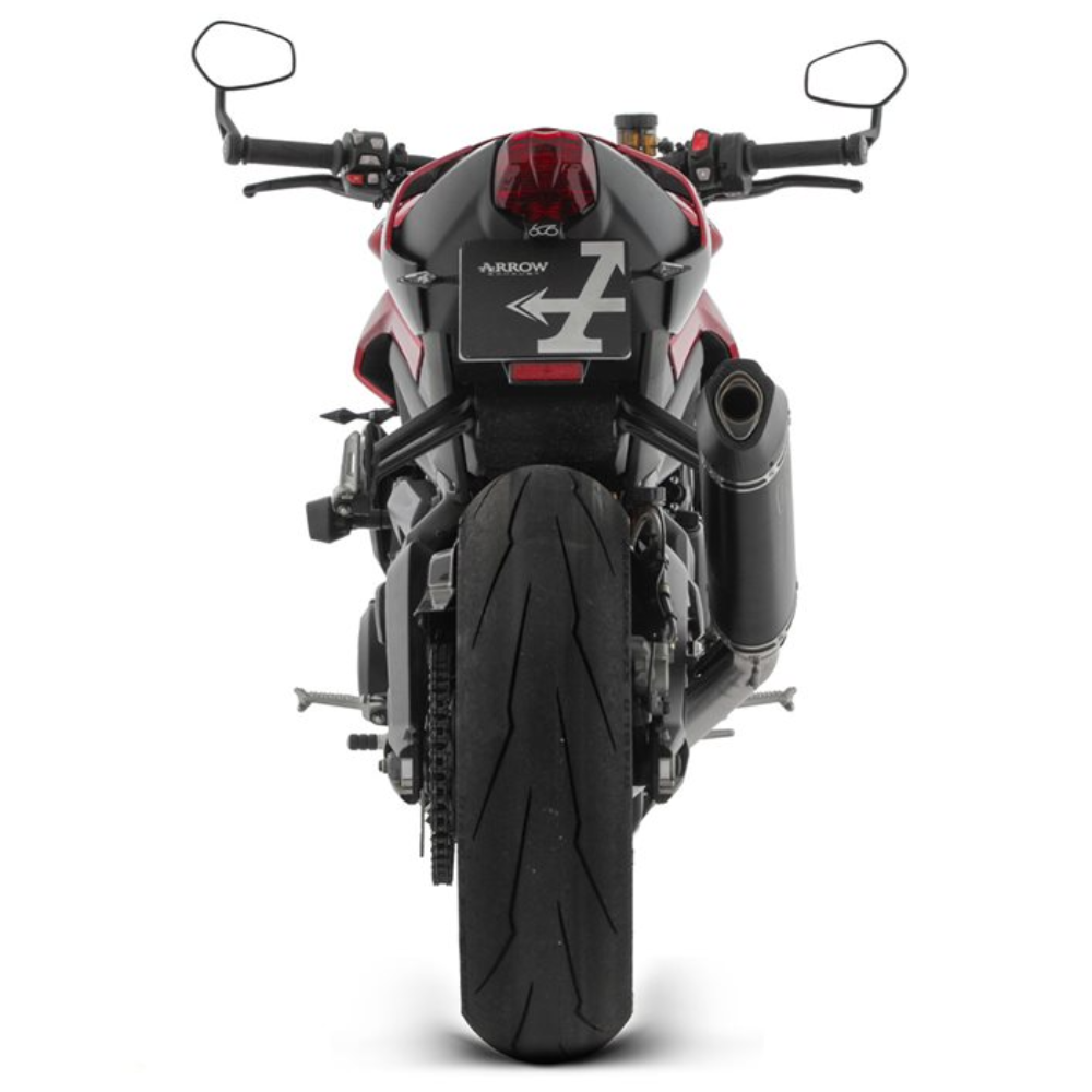 Triumph Street Triple 765 RS (2023–2024) Arrow Veloce Dark Exhaust Dark Aluminium Full System Exhaust