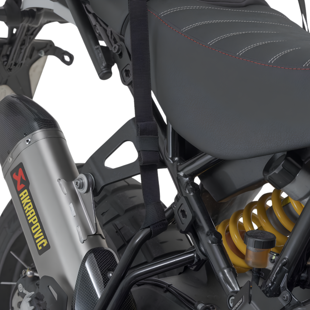 Roll-top closure of the SW-MOTECH Drybag 350 waterproof tail bag