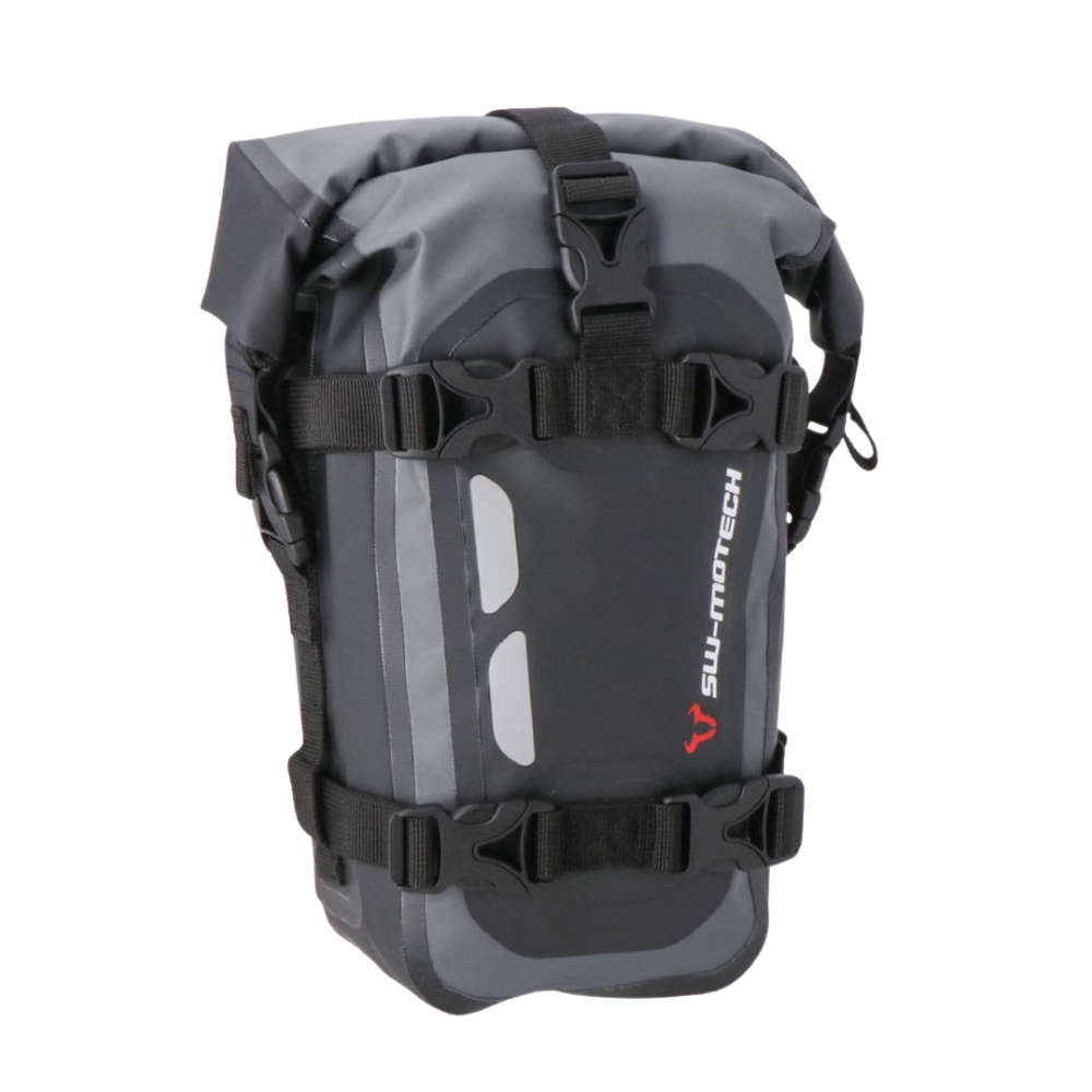 SW-MOTECH Drybag 80 8L waterproof motorcycle tail bag in black at 6KIOM (6K).