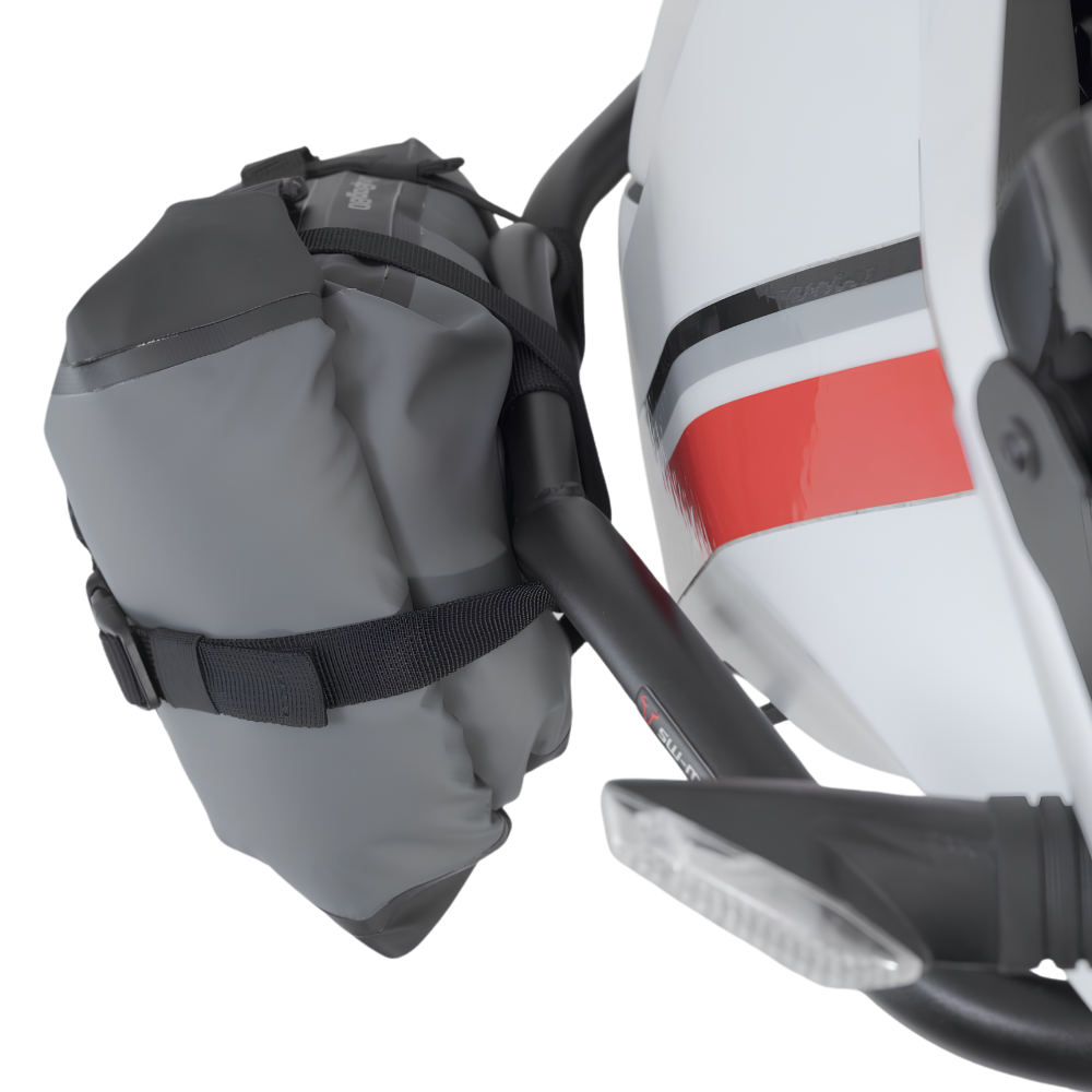 SW-MOTECH Drybag 80 8L luggage bag designed for crash bar, passenger seat or rack mounting at 6KIOM (6K).