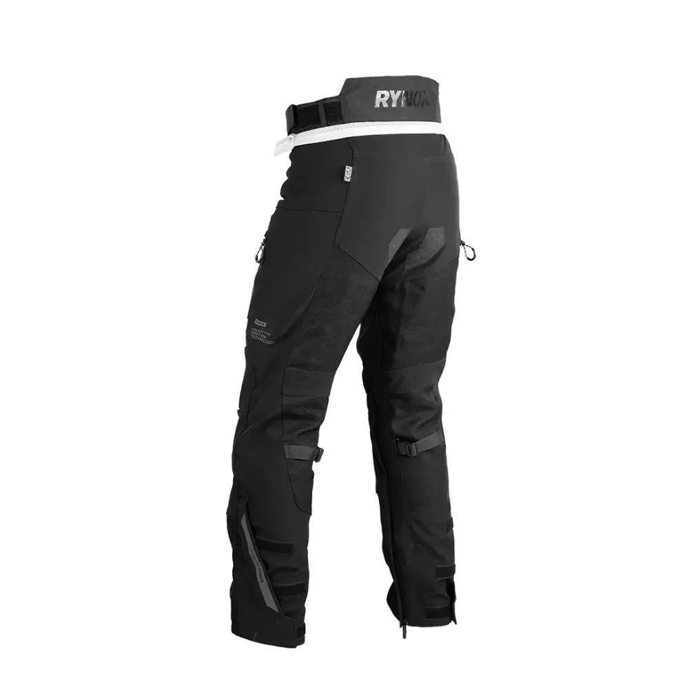 Rynox Outlander Pro riding pants black touring motorcycle pants CE Class AA protection