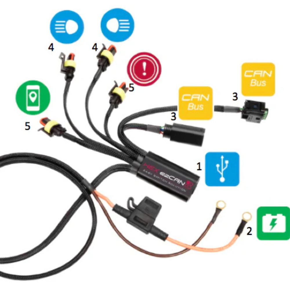 BMW HEX ezCAN K1600 Accessory Manager (Gen 2)