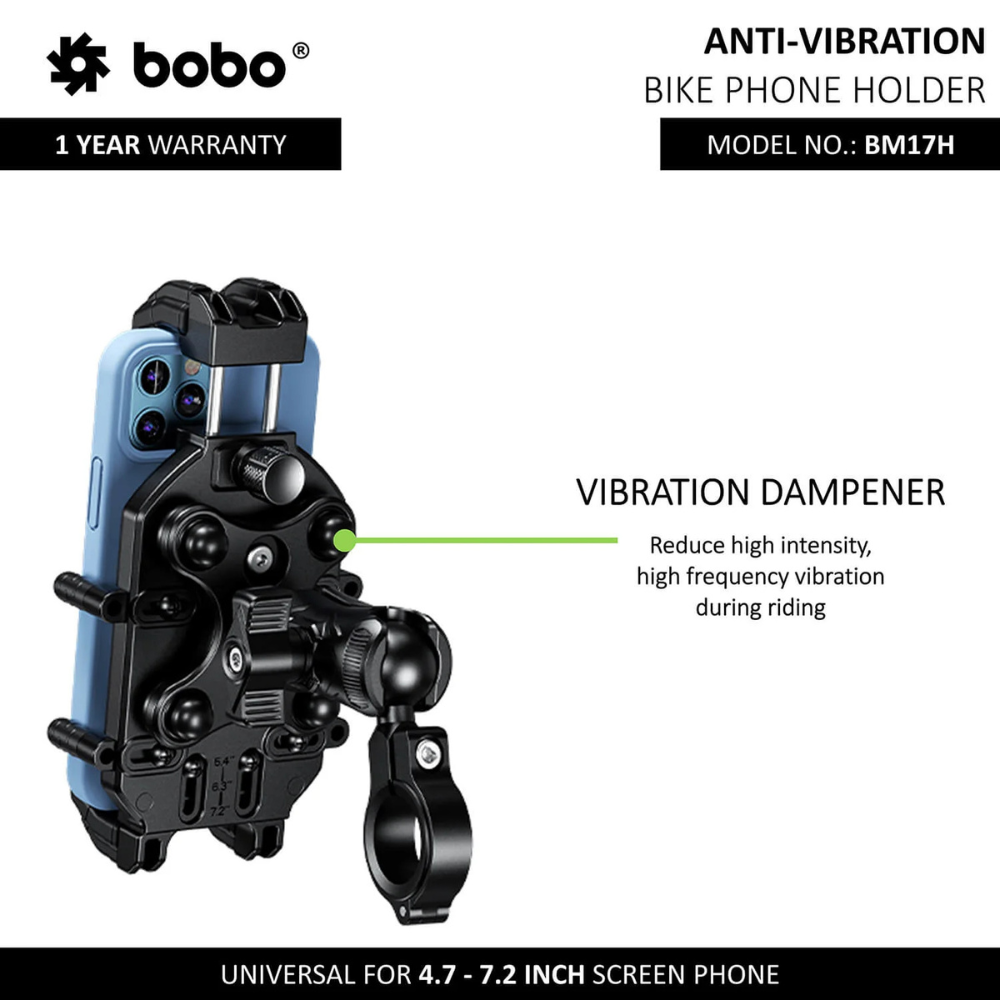 BOBO BM17H Anti-Vibration Bike / Cycle Phone Holder