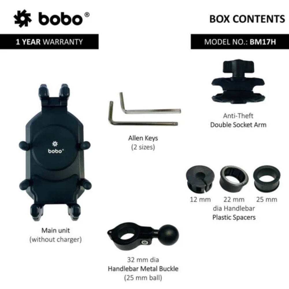 BOBO BM17H Anti-Vibration Bike / Cycle Phone Holder