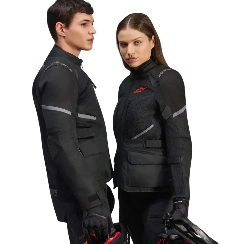 Alpinestars Stella Andes Air Drystar black women's touring jacket with elbow protection at 6KIOM (6K)
