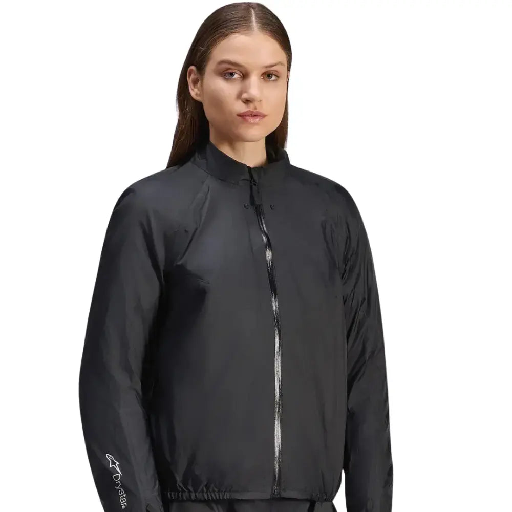 Black Alpinestars Stella Andes Air Drystar adventure jacket with detachable waterproof membrane at 6KIOM (6K)