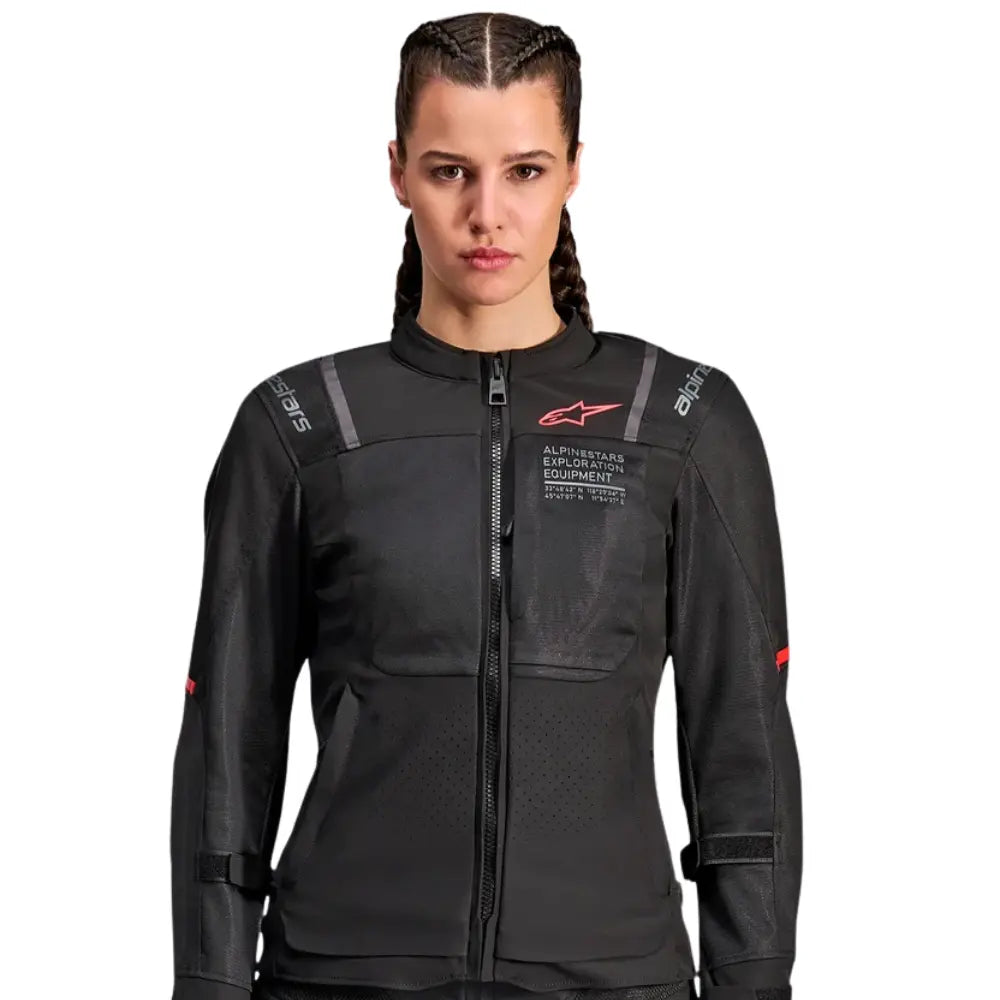 Alpinestars Stella ST-2 Air women's black riding jacket with shoulder protection at 6KIOM (6K)