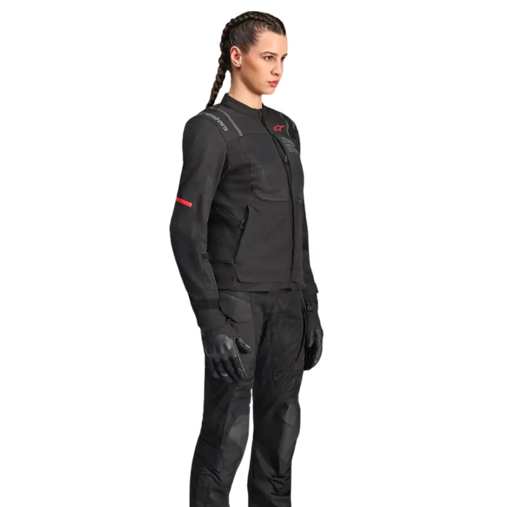 Alpinestars Stella ST-2 Air black adventure jacket with ventilated construction at 6KIOM (6K)