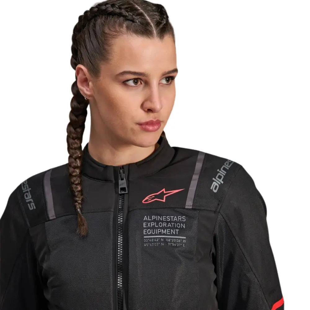 Alpinestars Stella ST-2 Air women's black touring jacket with CE AA certification at 6KIOM (6K)