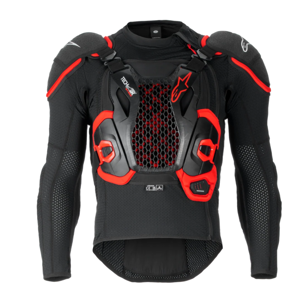 Rear view of Alpinestars Tech-Air Off-Road airbag system with hydration bladder compartment