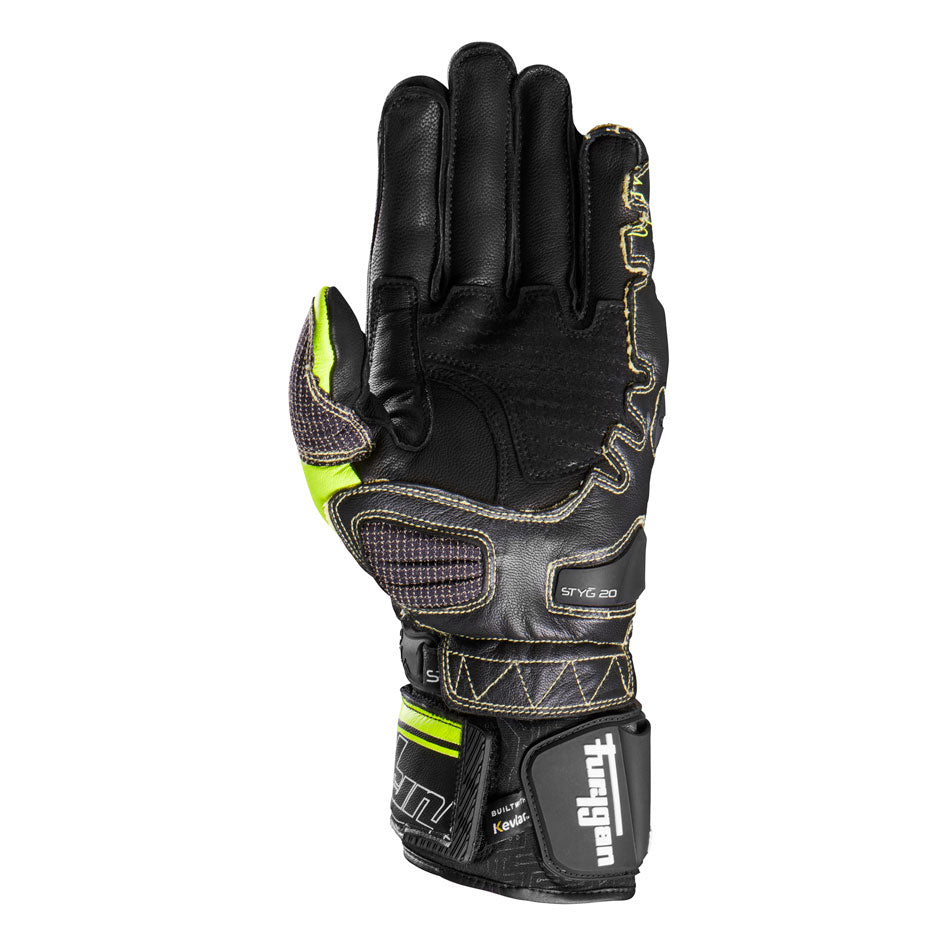 Furygan STYG 20 X Kevlar Racing Gloves black yellow – premium protective racing gloves from 6KIOM.