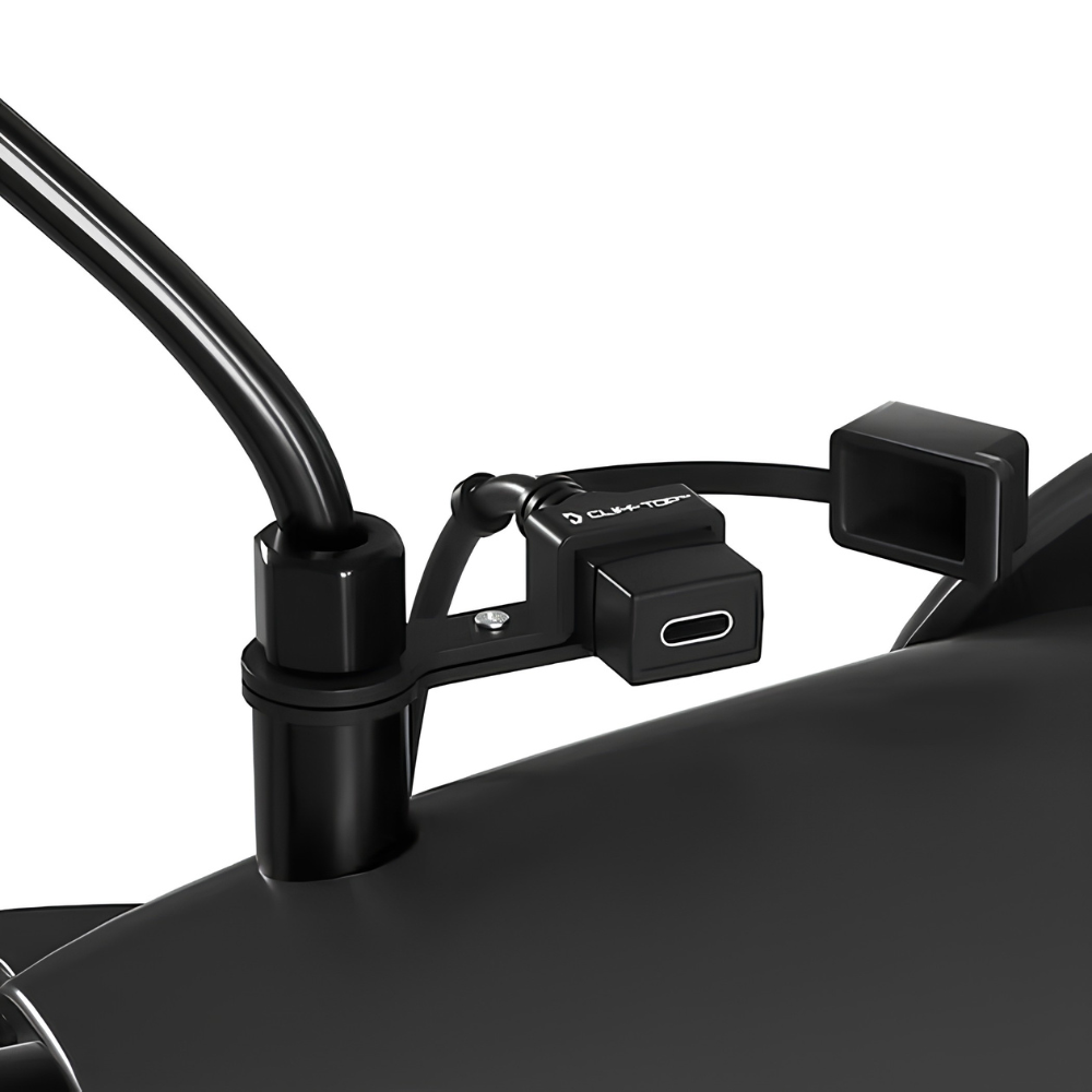 Cliff Top Mirror Mounted 18W PD USB-C Motorcycle Charger