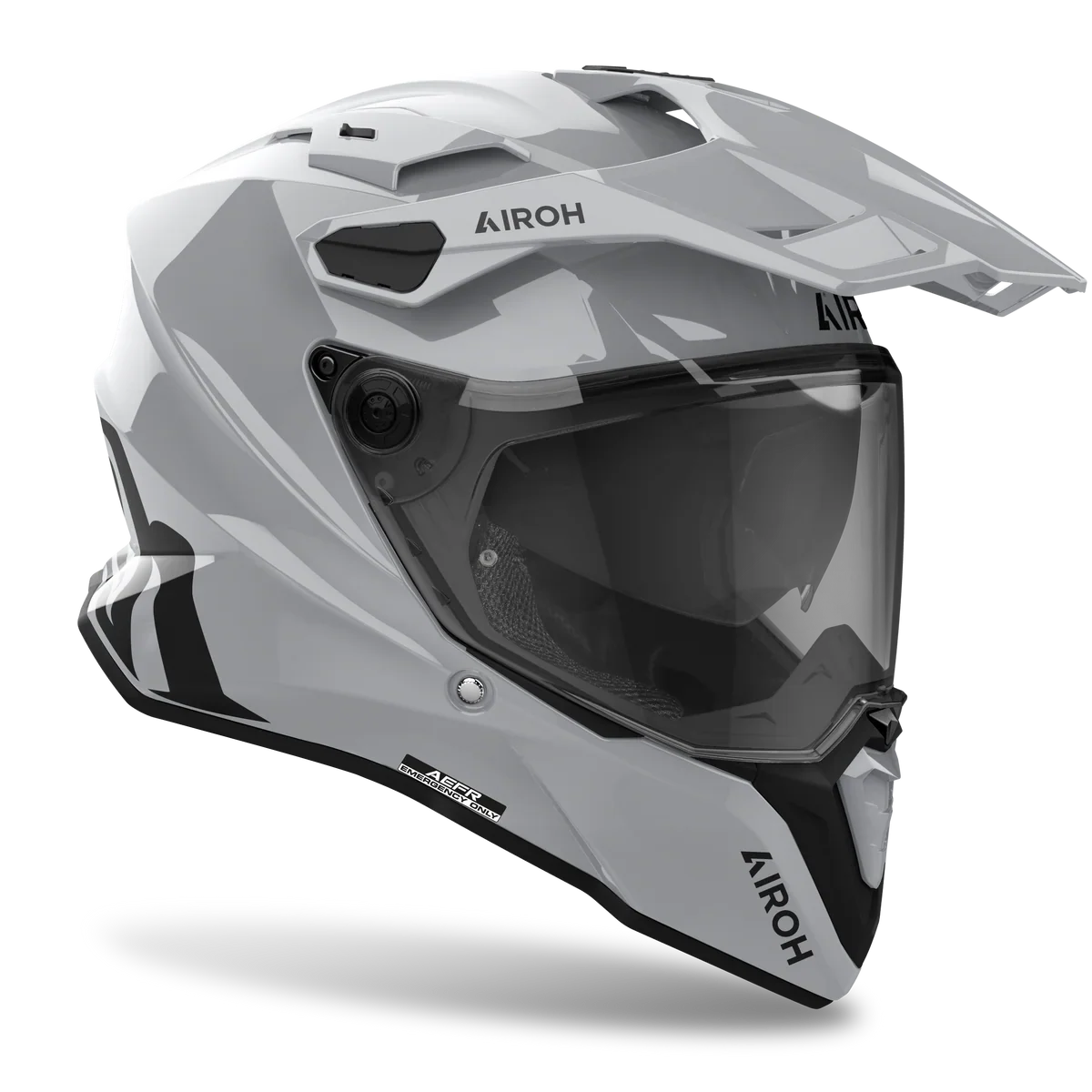 Airoh helmet with visor on a white background