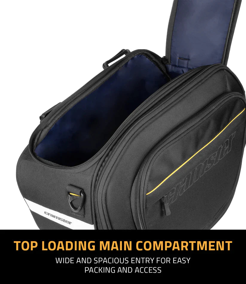 Cramster Colt Saddle Bag 46L – ergonomic saddlebag with easy mounting for motorcyclists from 6KIOM.