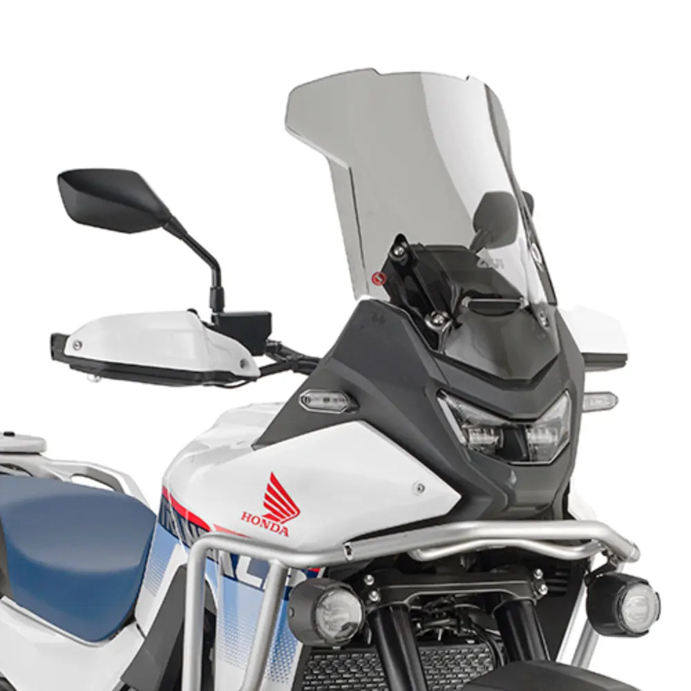 GIVI D1220S screen mounted on Honda XL750 Transalp 2026 motorcycle, windscreen accessory at 6kiom (6k)