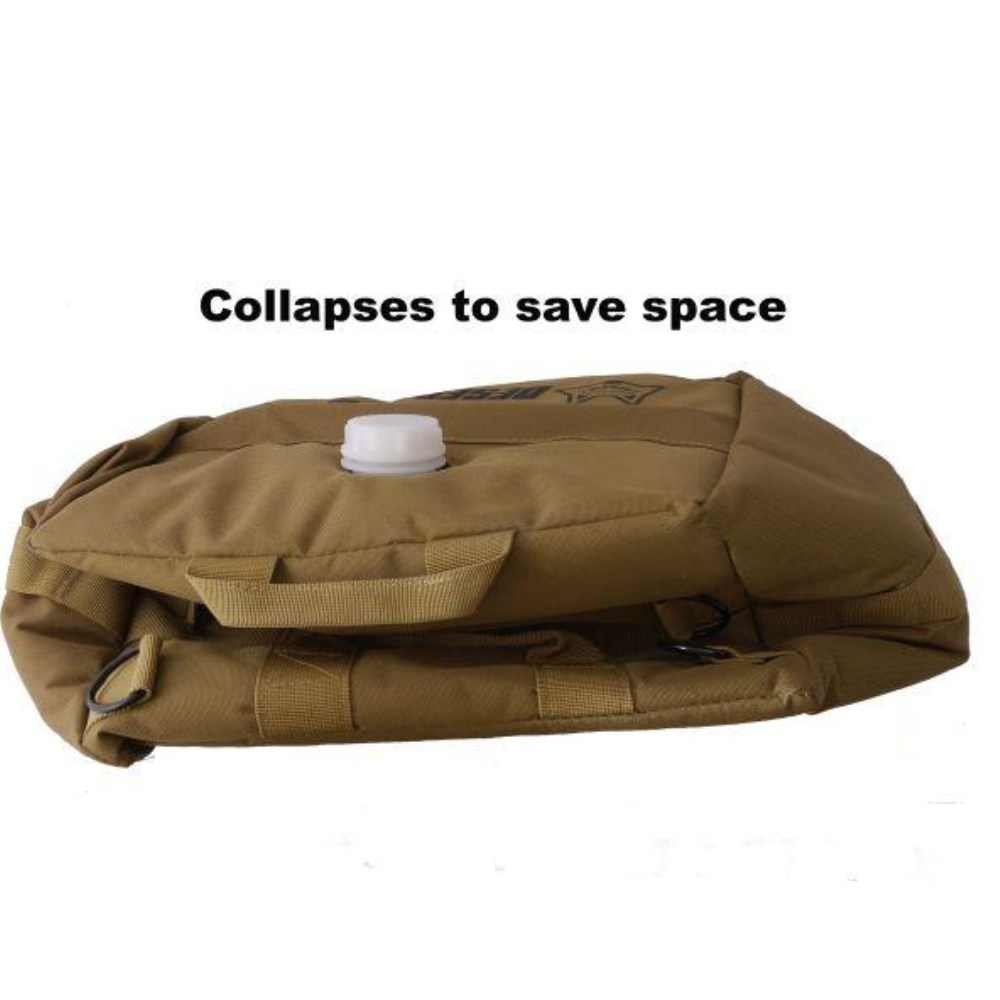 Expandable fuel spout and dust-proof pouch supplied with the Desert Fox Xtreme 20L fuel cell at 6kiom (6k)