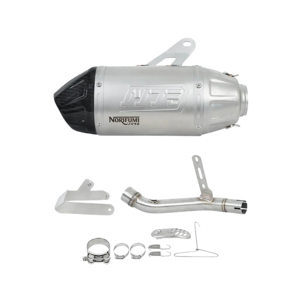 RE Himalayan 450 / Guerrilla 450 Whoops Slip-On Stainless Steel Carbon Exhaust – Norifumi