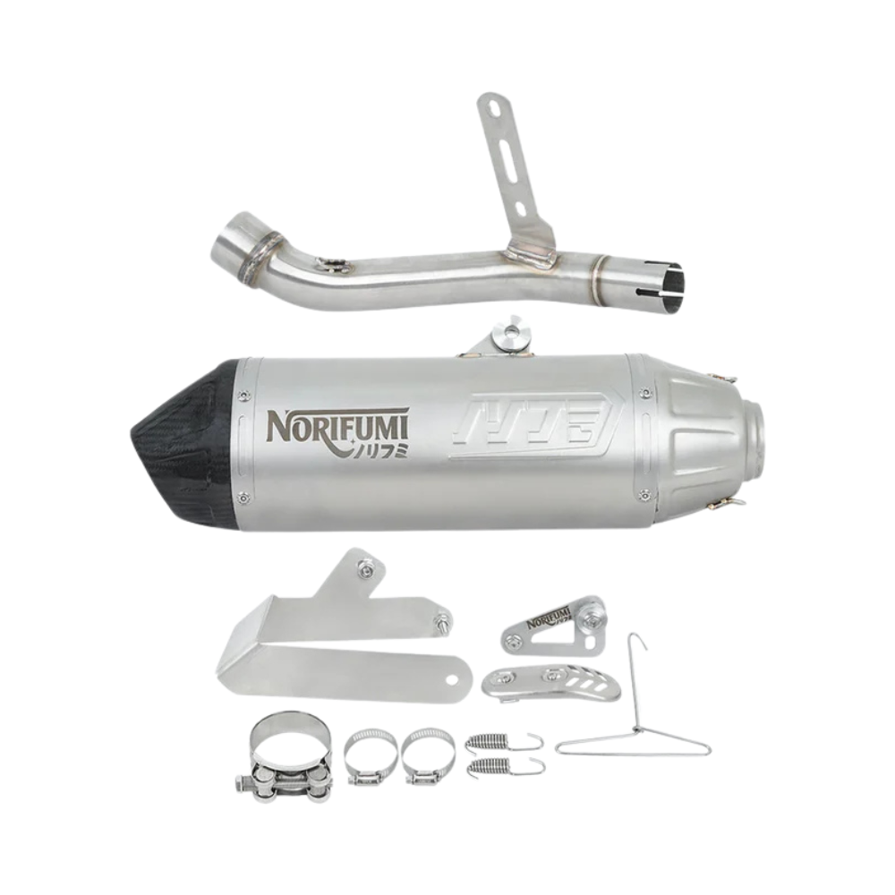 RE Himalayan 450 / Guerrilla 450 (Long) Slip-On Whoops Stainless Steel Exhaust – Norifumi