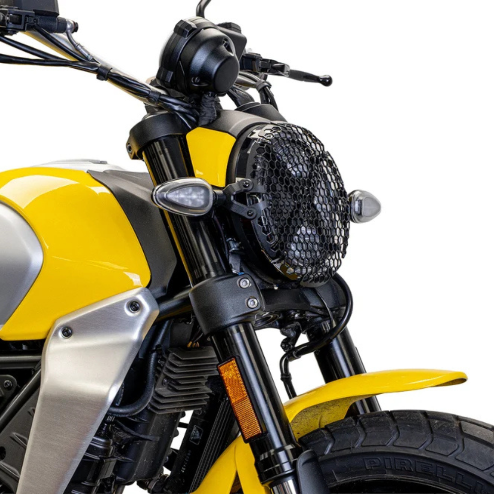 Evotech PRN018578-01 hexagonal matrix headlight protector for Ducati