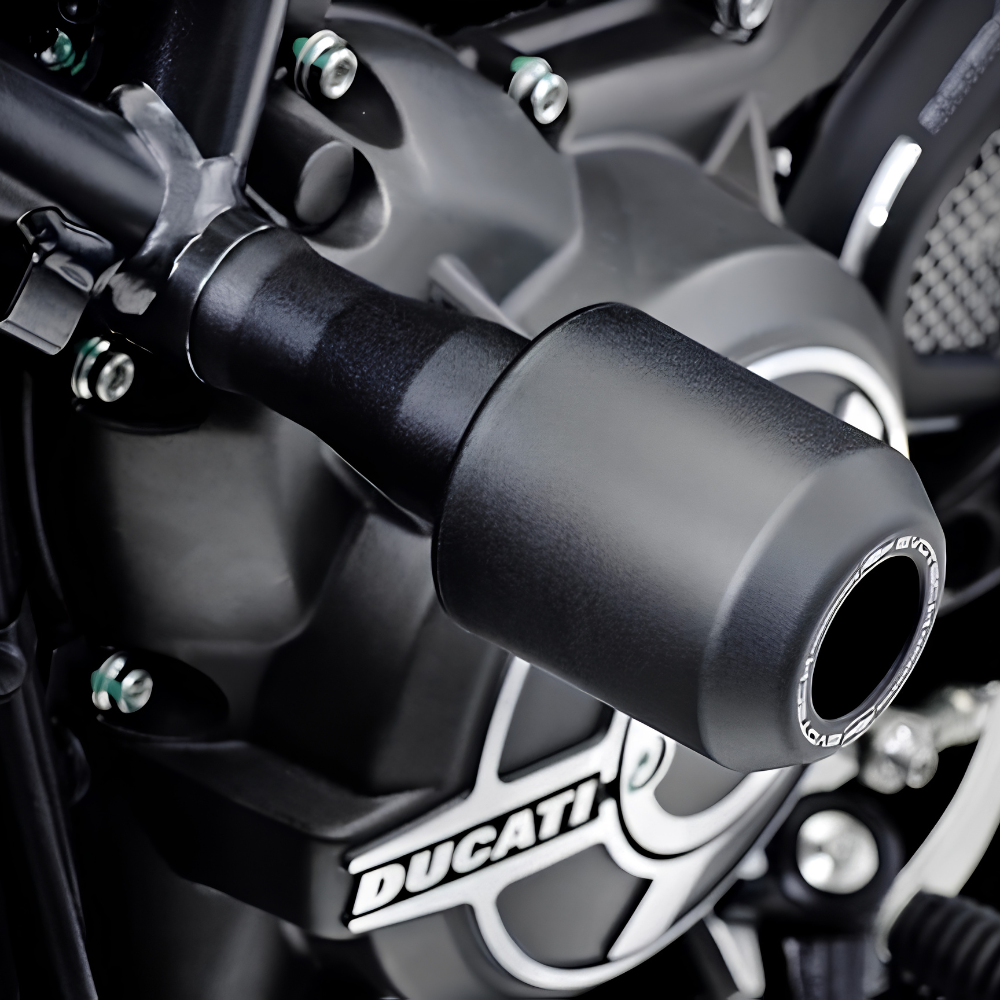 Evotech Performance nylon frame sliders with aluminium core for Ducati