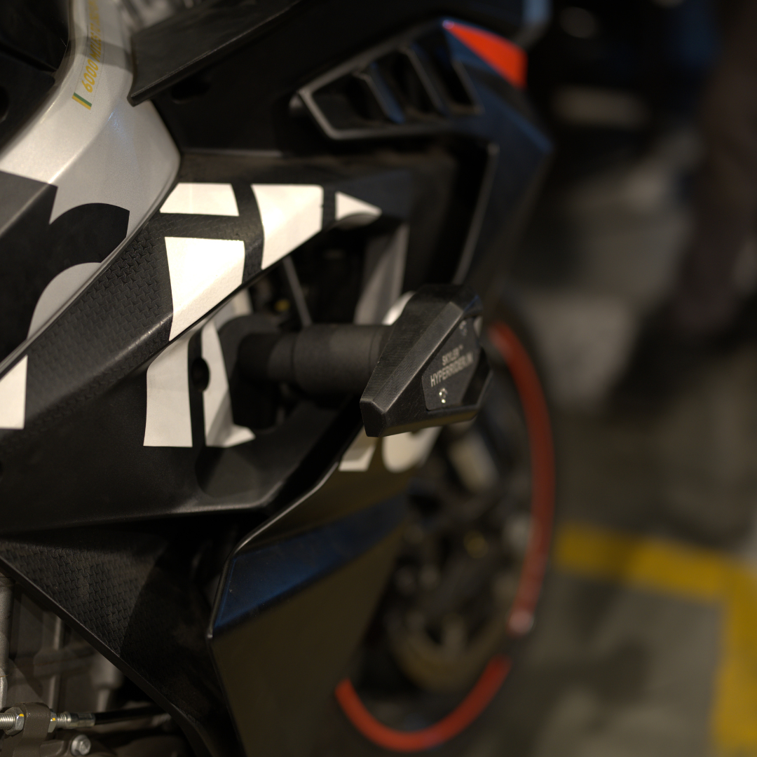 Aprilia RS 457 frame sliders engine protection