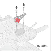 Install the GIVI Smart Mount RC S903A or S904B on your Honda XL750 Transalp E-Clutch (2026) with the GIVI 01VKIT mounting kit.