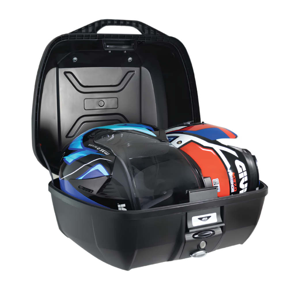 Givi 43LTS Mulebox Monolock Topcase Blk-E43NTL-Two Helmet Storage