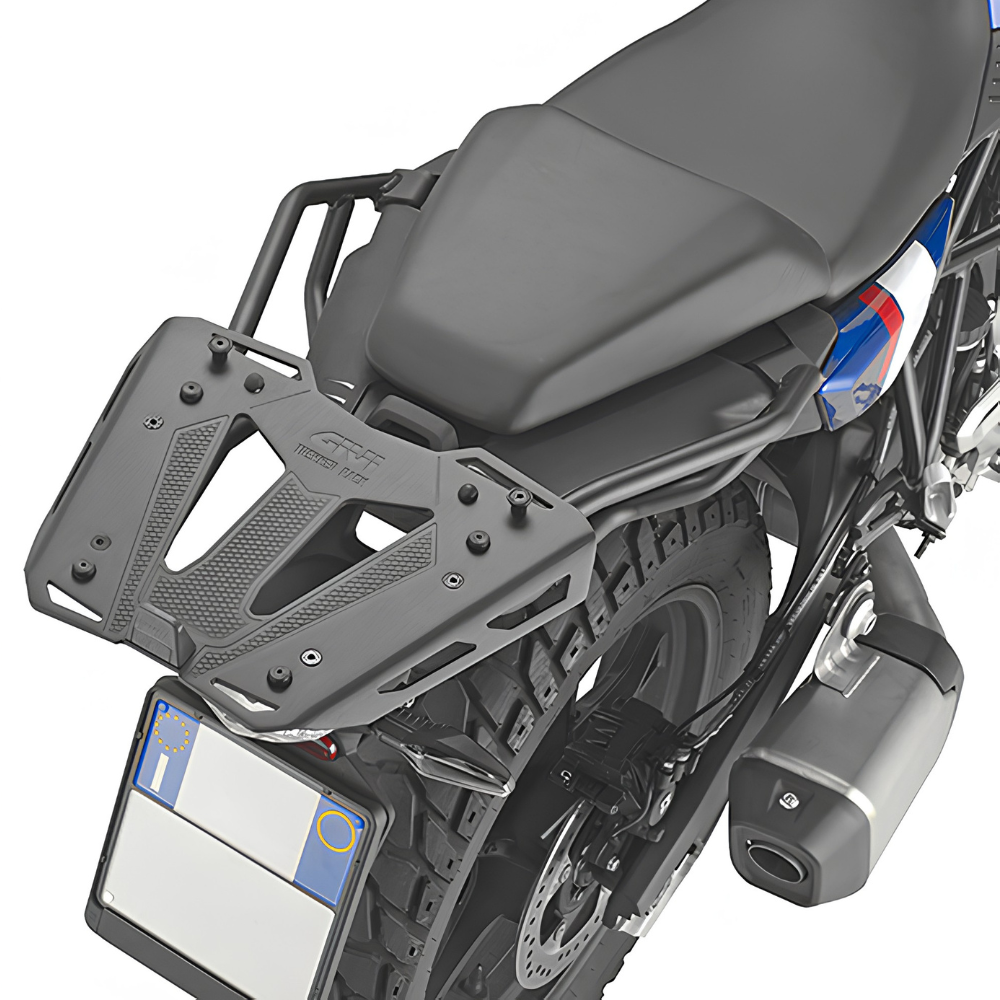 Givi Top Rack SR5155 mounted on BMW F 450 GS motorcycle