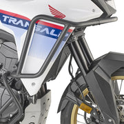 The GIVI TNH1201 is a black upper engine guard designed for the Honda XL750 Transalp E-Clutch (2026). 