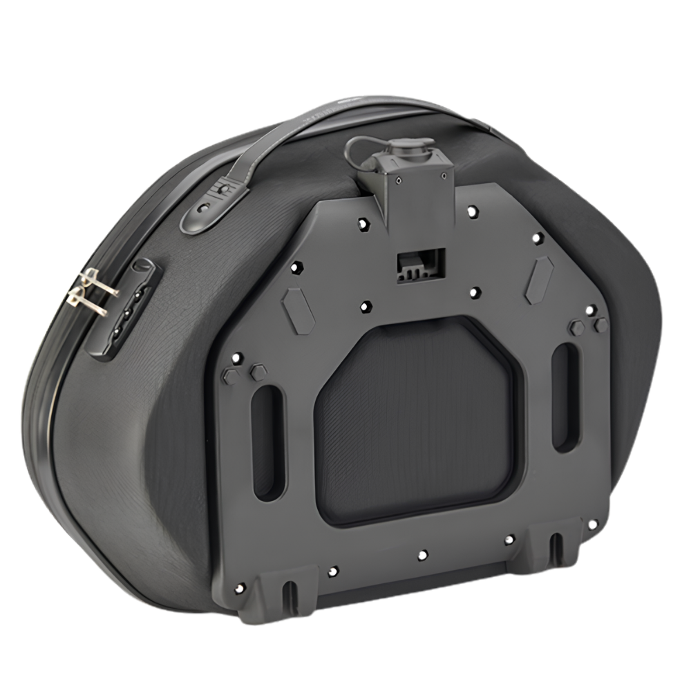 GIVI WL900B semi-rigid motorcycle side bags with diamond-textured ABS exterior – 6KIOM (6K)