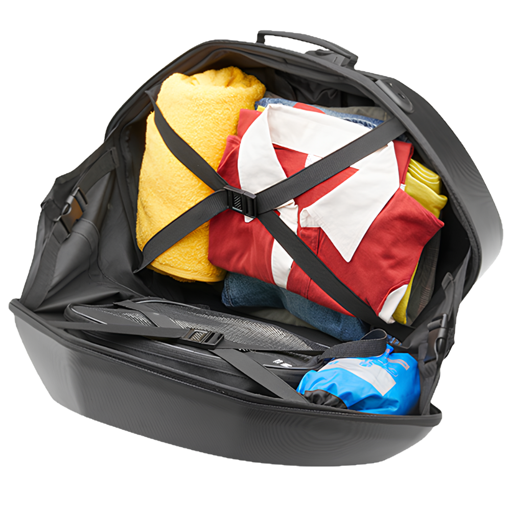 GIVI WL900B motorcycle side luggage with integrated combination lock and carry handle – 6KIOM (6K)