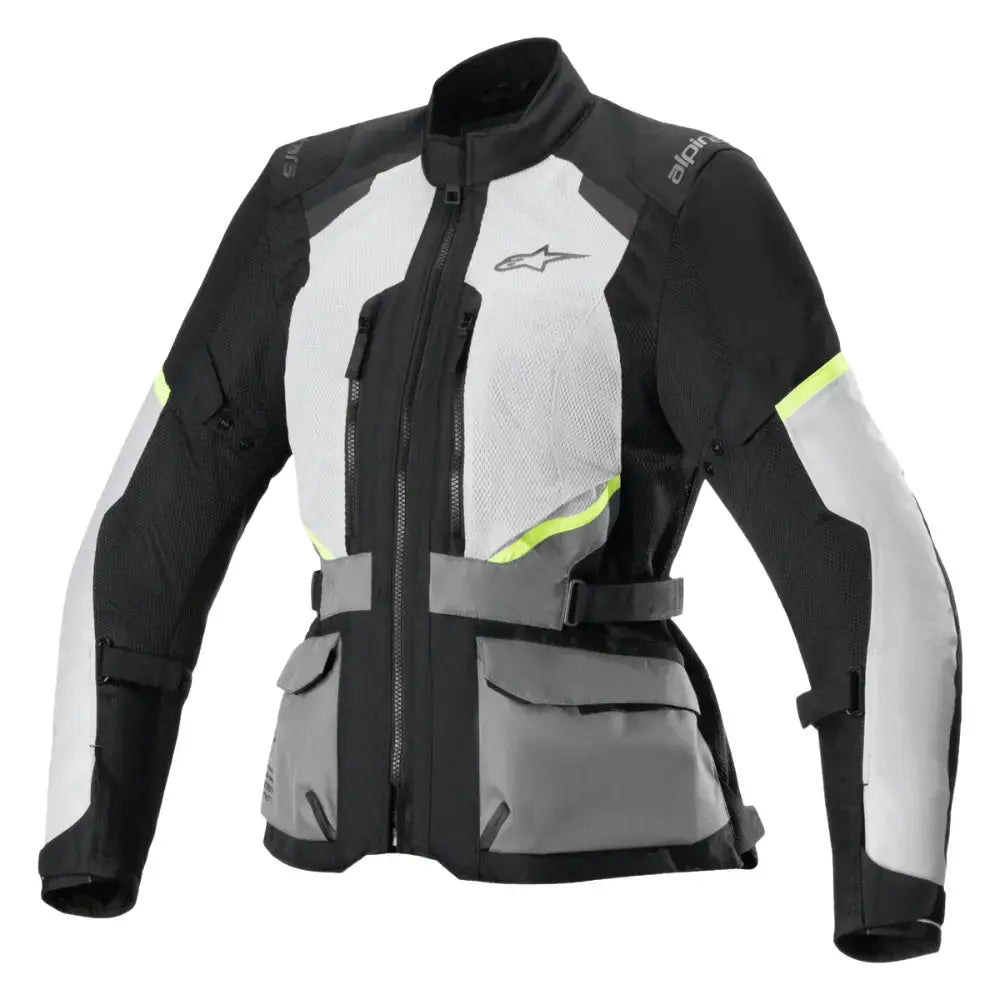 Gray Alpinestars Stella Andes Air Drystar women's adventure touring jacket at 6KIOM (6K)