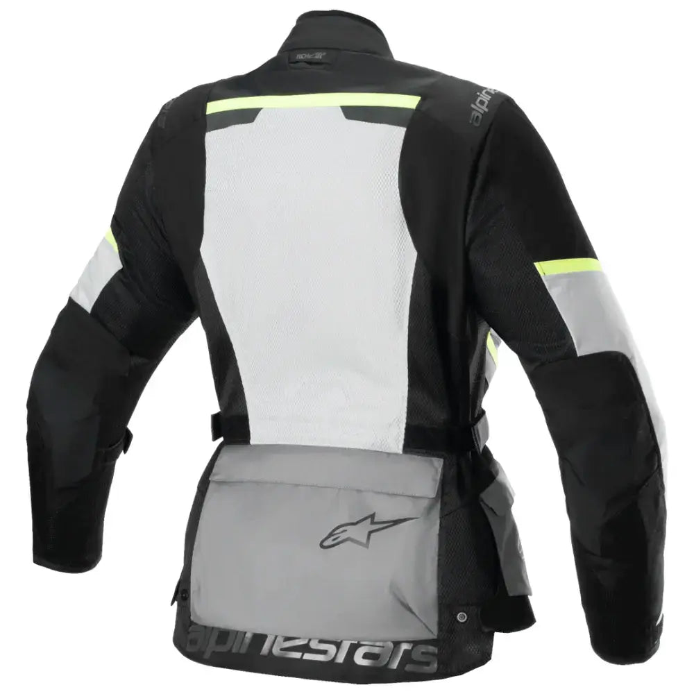 Alpinestars Stella Andes Air Drystar gray women's motorcycle jacket front view at 6KIOM (6K)